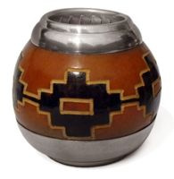 Tykwa Calabaza  Peru podwójnie okuta