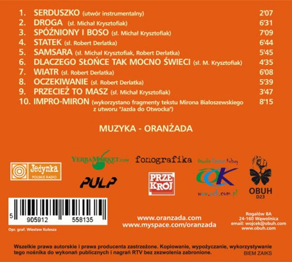 ORANŻADA "Samsara" - trzecia płyta zespołu + specjalna herbata do słuchania