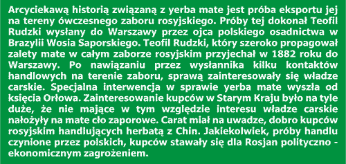 Historia yerba mate w Polsce 1