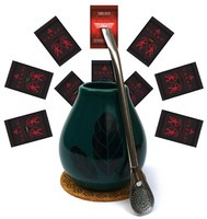 WIELKI Zestaw Yerba Mate 10x50g Tykwa Bombilla