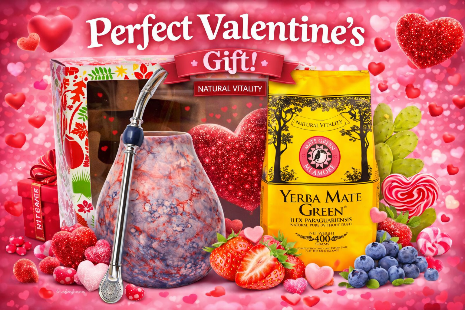 Zestaw Walentynkowy Yerba Mate dla Niej Premium Prezent Mi Amore unnamed