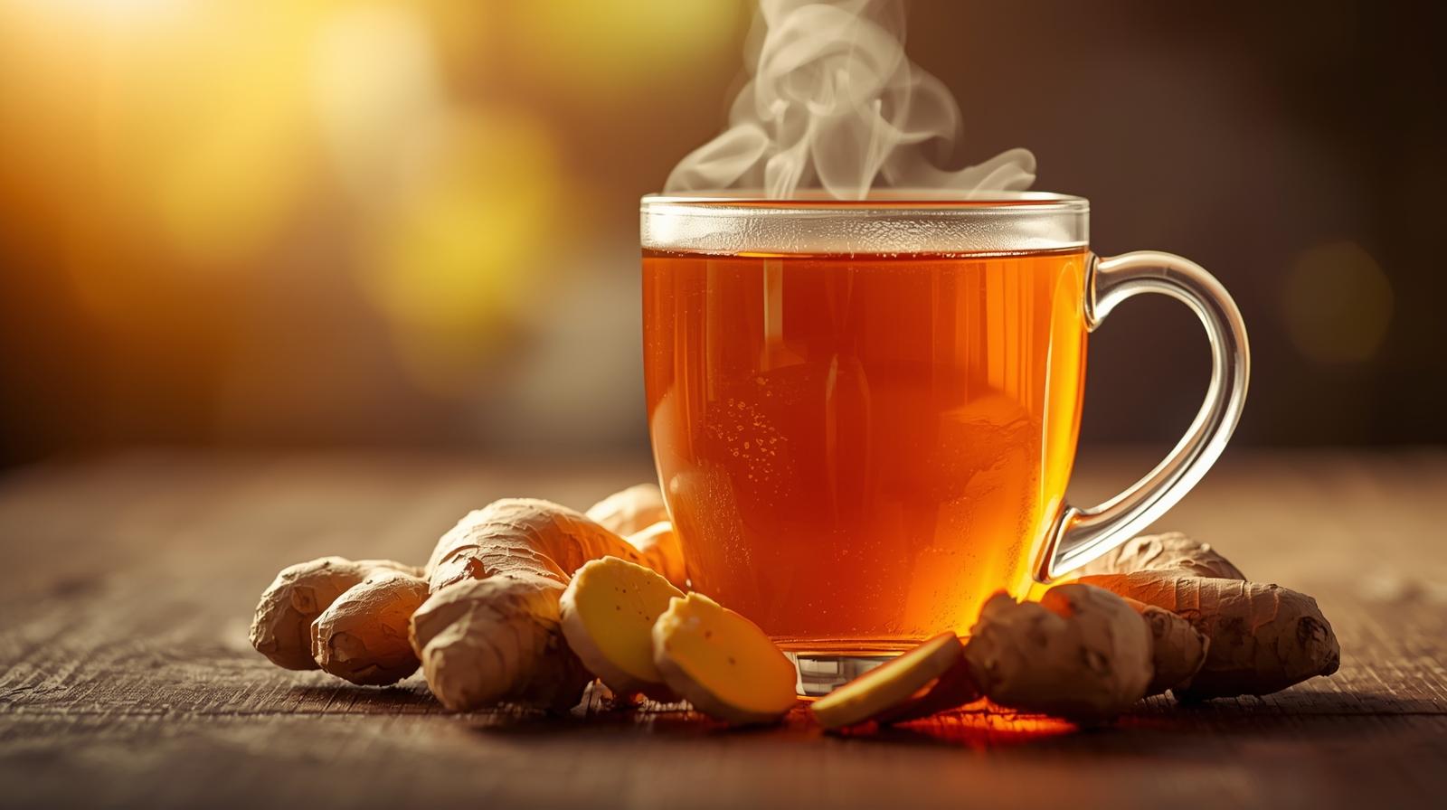 Herbata imbirowa z imbirem