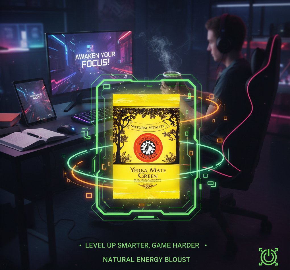 Yerba Mate Green ENERGY - Energia dla GRACZY i nie tylko!