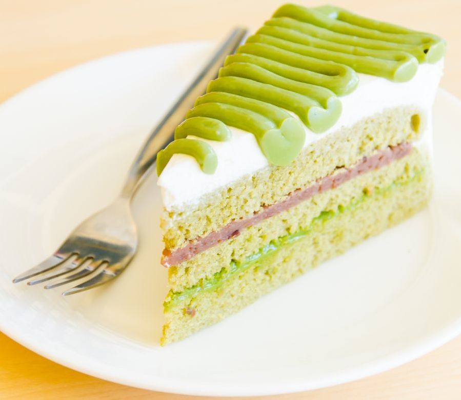 Deser z zielonej herbaty