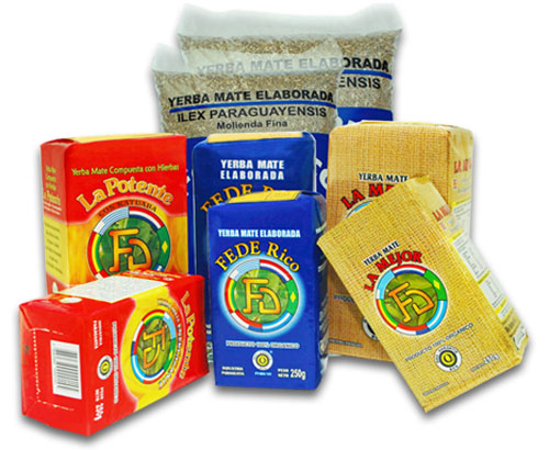 Produkty yerba mate RIO ITAMBEY.