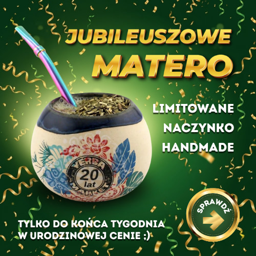 Limitowane naczynko do yerba mate z urodzinowym motywem
