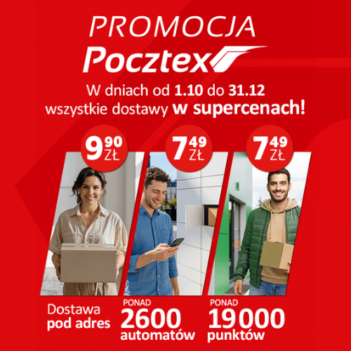 Pocztex - promocyjne ceny wysyłki do końca roku!