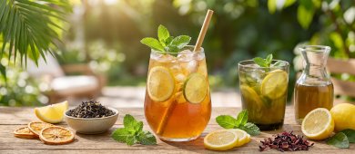 Lemoniada herbaciana – 7 przepisów na orzeźwiającą herbatę na lato