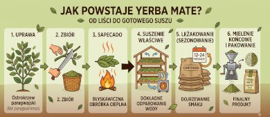 Jak powstaje yerba mate? Od liści ostrokrzewu paragwajskiego do suszu