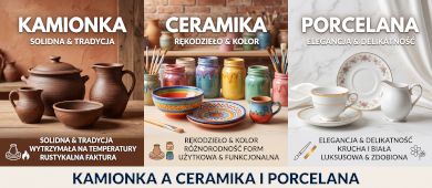 Kamionka a ceramika i porcelana: najważniejsze różnice