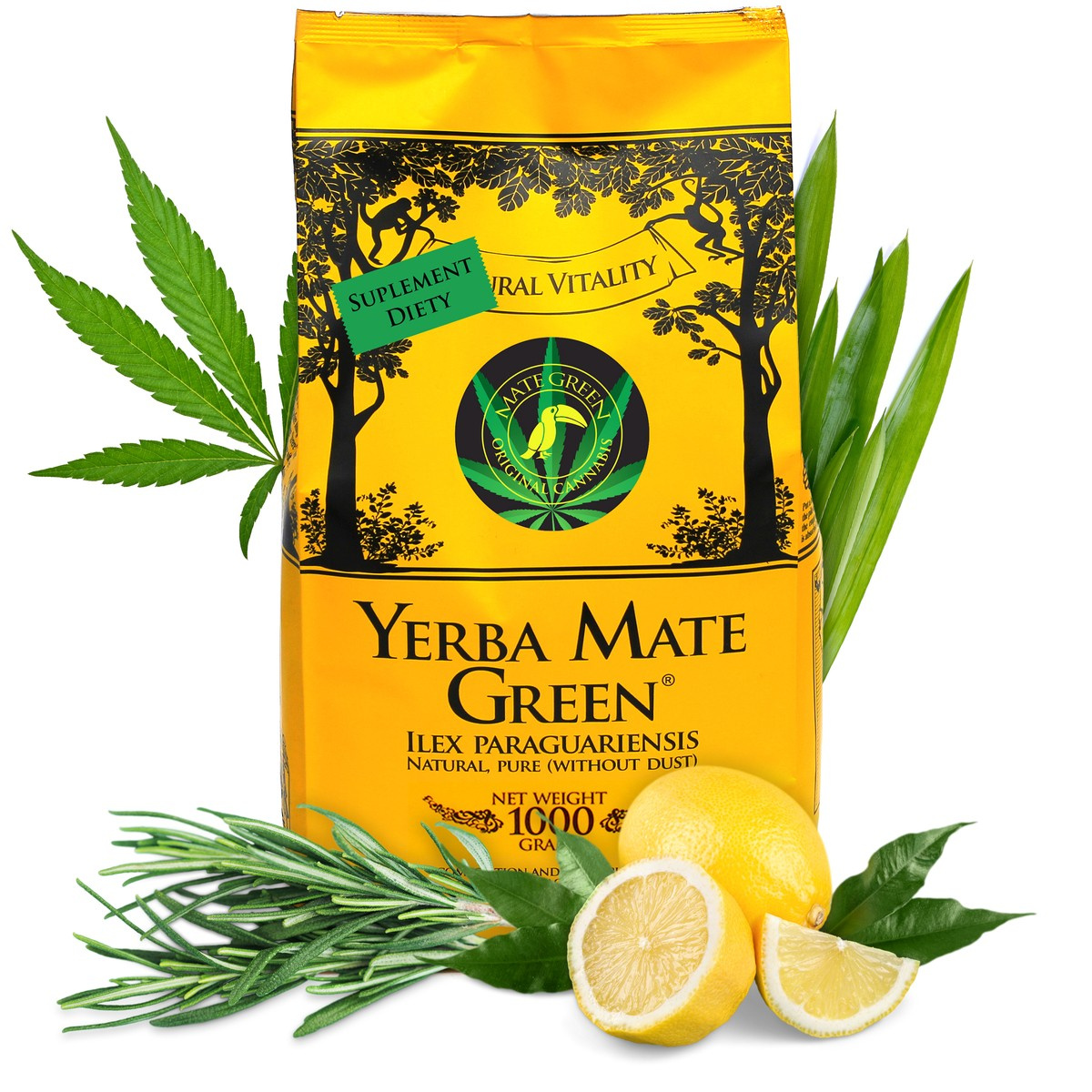 Yerba Mate Green Original Cannabis, 0.05 kg
