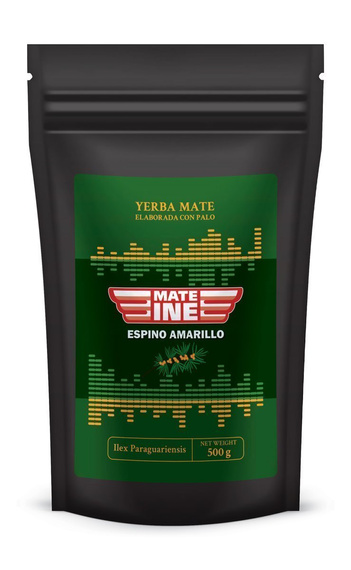 Zestaw Yerba MateIne Espino Amarillo 500g Yerbomos Black