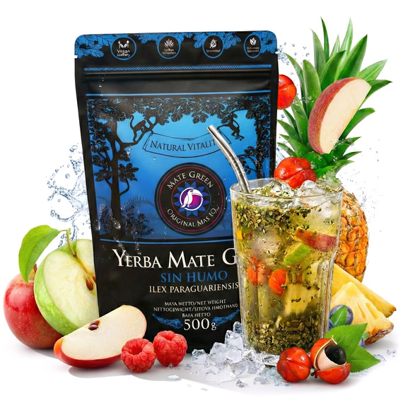 Yerba Mate Green Sin Humo (suszona powietrzem) Mas Inteligente IQ
