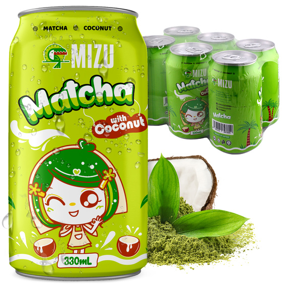 Napój Mizu Matcha Coconut 6x 330ml Zgrzewka