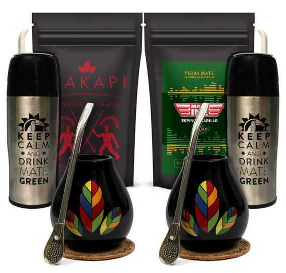 Zestaw Yerba Mate 2x 500g Yerbomos tykwa bombilla