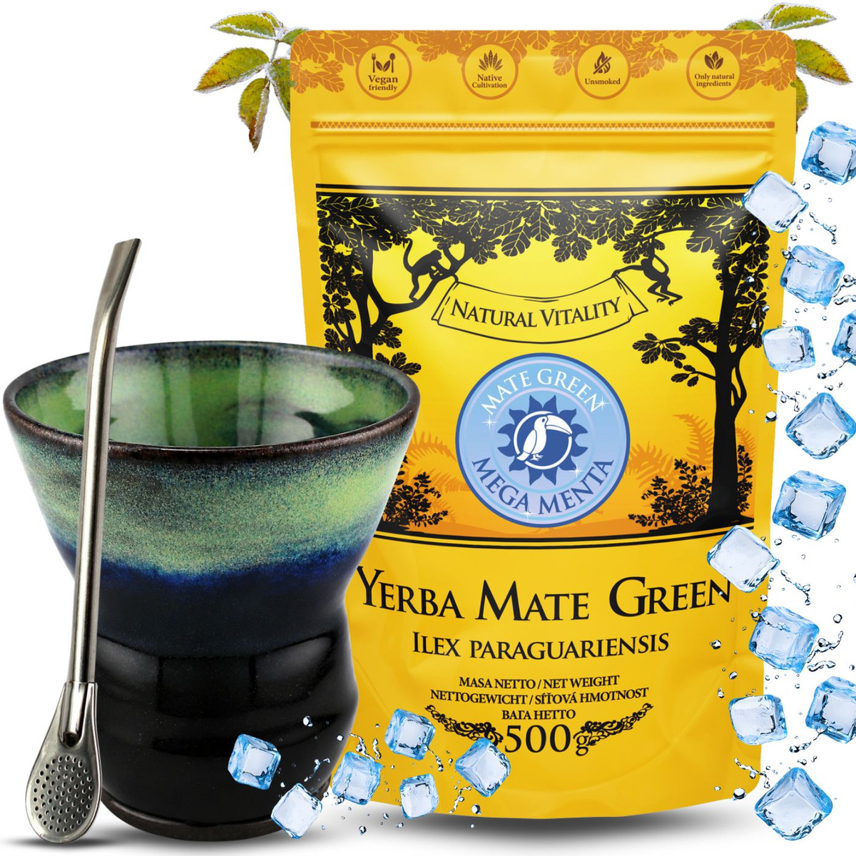 Kamionkowe Matero Cuia do yerba mate 250 - 300 ml Shadow Tide, 1.1 kg