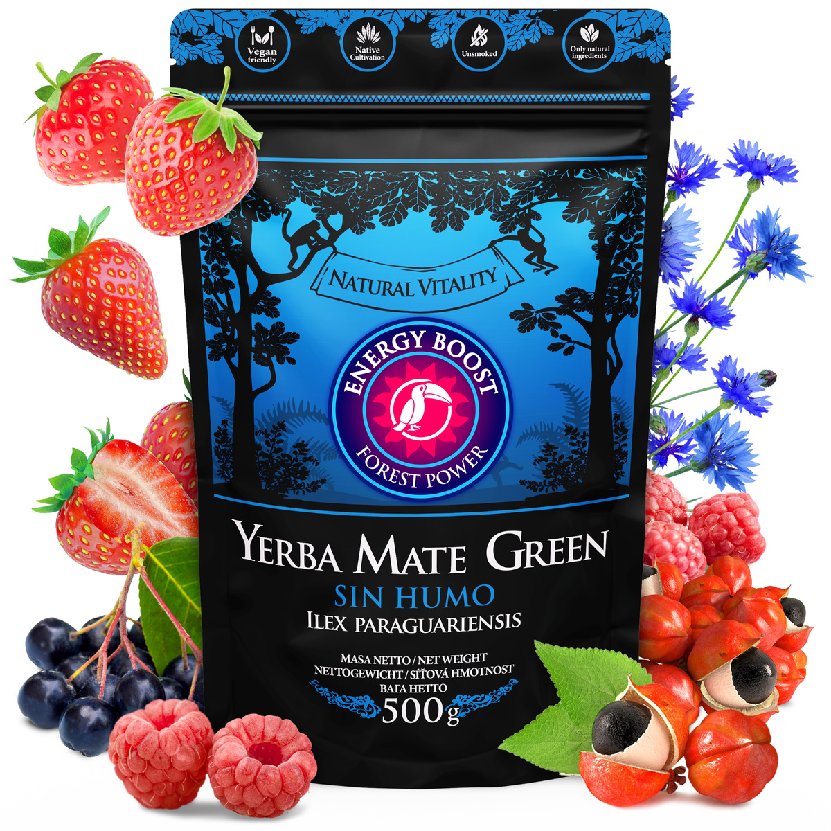 Yerba Mate Green ENERGY BOOST, 0.5 kg