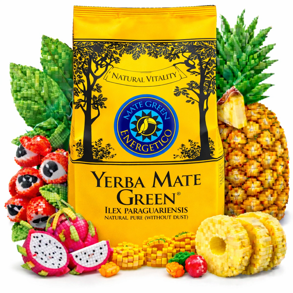 Yerba Mate Green Energetico Ananasowa z Guaraną  400g