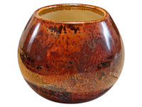 Naczynko do yerba mate Fuego, ceramika handmade ~250 ml