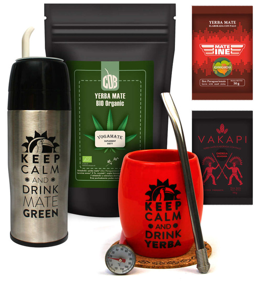 Zestaw Yerba Mate 500g Organic Energia + Yerbomos