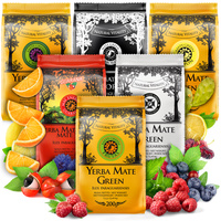 Zestaw Yerba Mate Green Limon Energia Guarana 1kg 5x200g + GRATIS