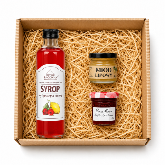 Zestaw Prezentowy Syrop, miód, konfitura