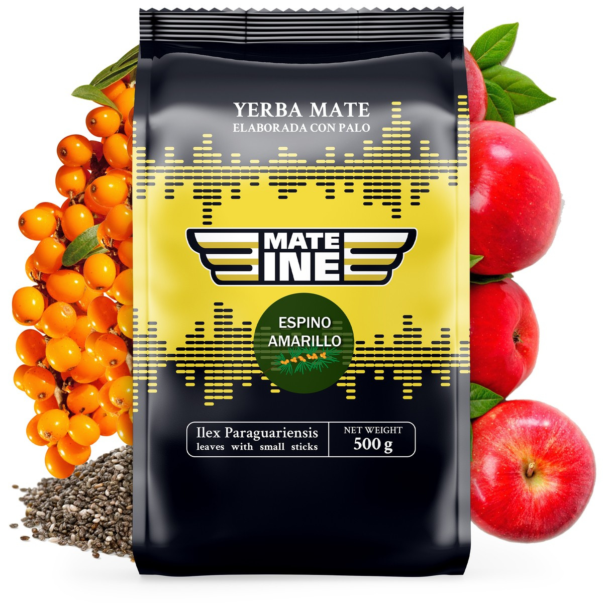 Yerba Mate Mateine Espino Amarillo, 0.05 kg