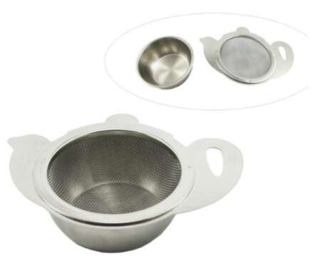 Zaparzacz do herbaty, ziół sitko w kształcie imbryka z podstawką