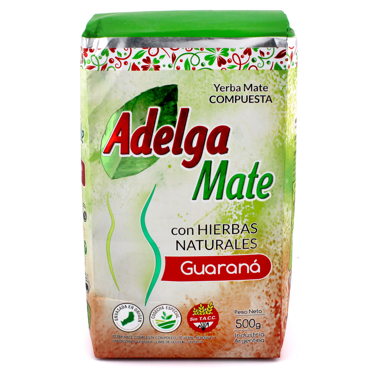 Yerba Mate Adelgamate Guarana con Hierbas 500g, 0.5 kg