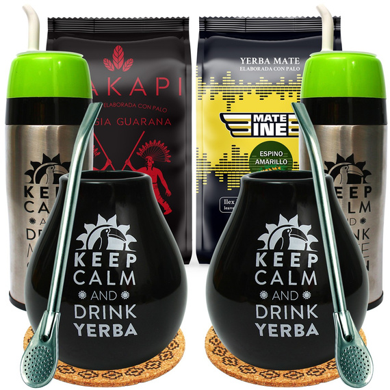 Zestaw Yerba Mate 2x 500g Yerbomos tykwa bombilla