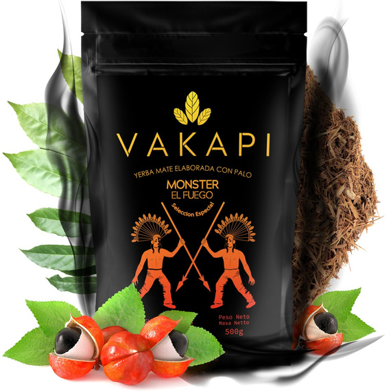 WYPRZEDAŻ - Yerba Mate Vakapi Monster El Fuego 500g - uszkodzone opakowanie