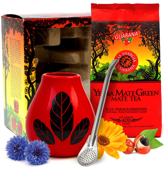 Zestaw Prezentowy Mate Green Mas Energia Guarana 400g + Akcesoria