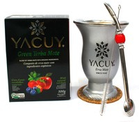Zestaw Yerba Mate Yacuy Chimarrao z owocami 500g