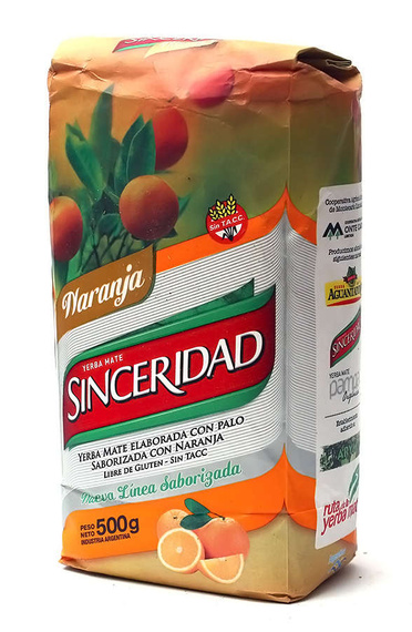 Yerba Mate Sinceridad Naranja