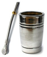 Matero PALO SANTO XL + Bombilla INOX Yerba mate