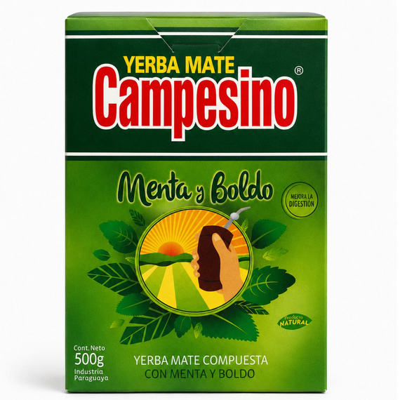 CAMPESINO MENTA y BOLDO Yerba Mate 