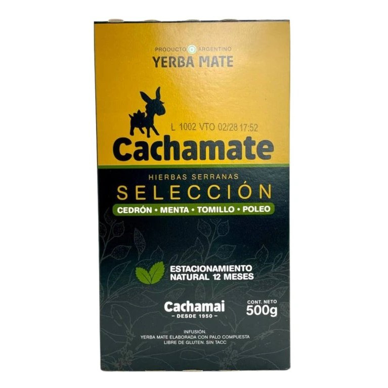 Yerba Mate CACHAMATE Hierbas Serranas Seleccion 500g, 0.5 kg