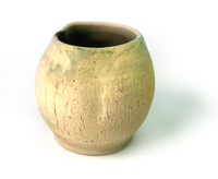 Matero ceramiczne do yerba mate Spękana Ziemia, rękodzieło, 300 ml.