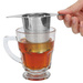 Nierdzewny zaparzacz z podstawką / pokrywką do yerba mate, herbaty, ziół
