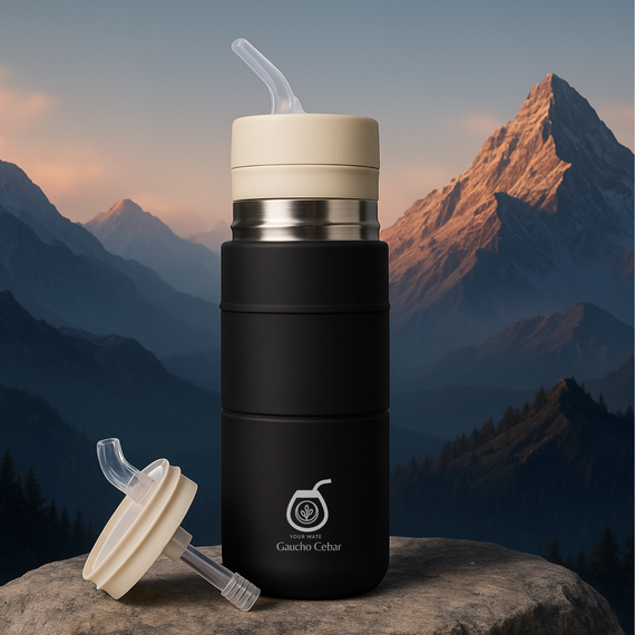 YERBOMOX - ALL IN ONE! Oryginalny Gaucho Cebar Najlepszy Yerbomos 500 ml do yerba mate: matero, termos i bombilla w jednym!