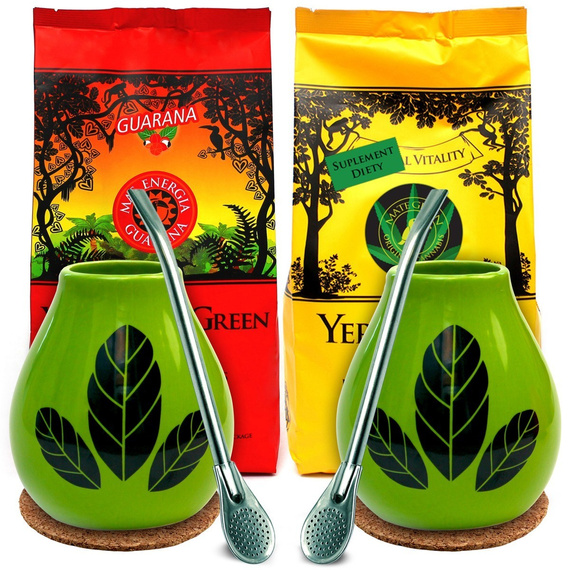 PS Zestaw Yerba Mate Green Guarana Cannabis dla Par 