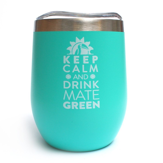 Matero stalowe Termo Moderna Azul turkusowe 350 ml