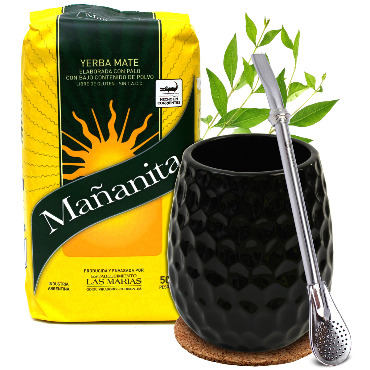 Zestaw Yerba Mate Mananita 500g matero bombilla, 0.67 kg