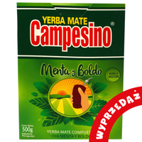 WYPRZEDAŻ CAMPESINO MENTA y BOLDO Yerba Mate - pogniecione opakowanie