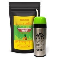Zestaw Yerba Mate Mateine Pina Naranja 500g + Yerbomos  Drive do Auta