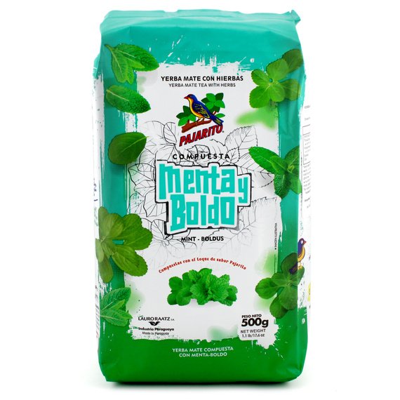 Yerba Mate Pajarito Menta Boldo 500g