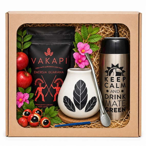 Zestaw NA PREZENT Yerba Mate Vakapi Energia Guarana 0,5kg 500g Yerbomos 4.0