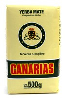 Yerba Mate Canarias Te Verde y Jengibre 500g z zieloną herbatą i imbirem