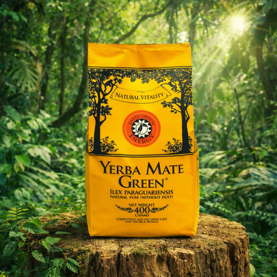 Zestaw Yerba Mate Green Energy w pudełku bombilla
