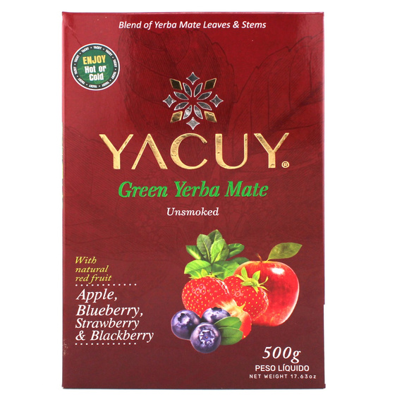 Yerba Mate Yacuy Borówka Truskawka Jeżyna 500g